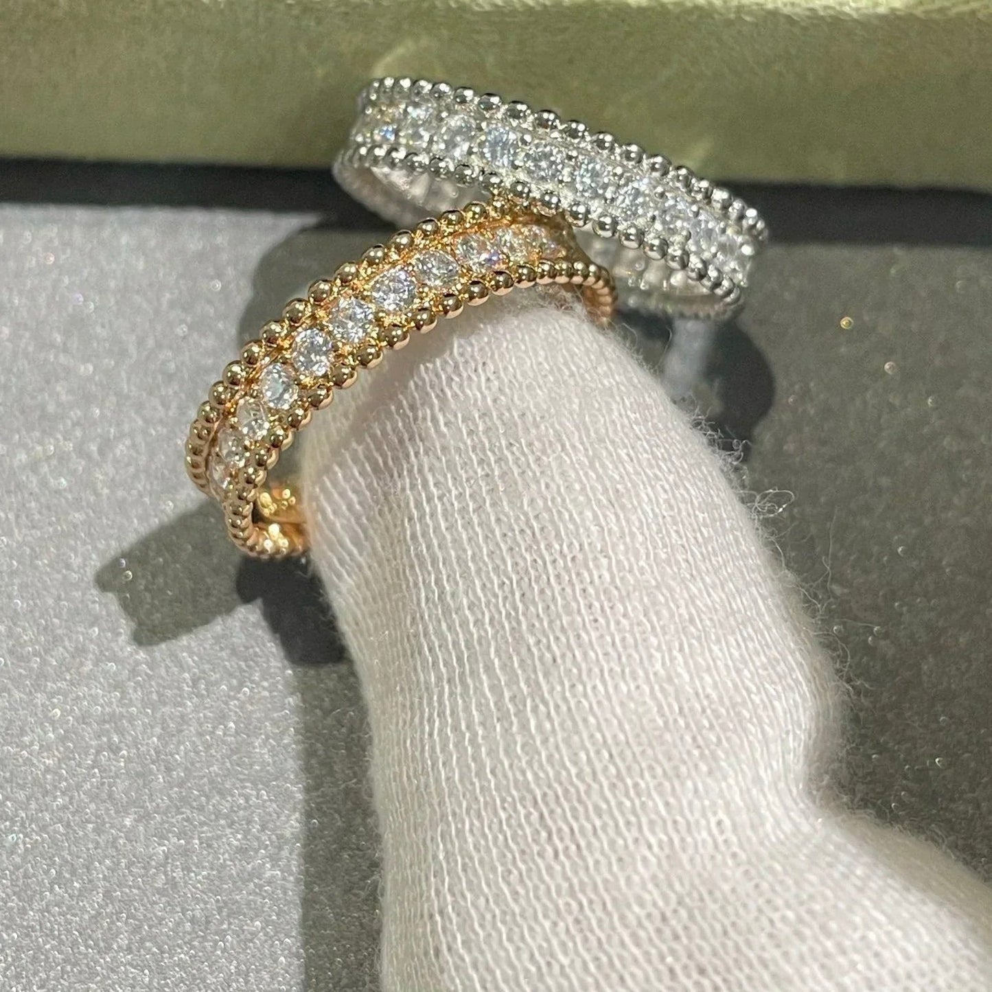 [Olivia Jewelry]PERLEE DIAMOND SILVER RING