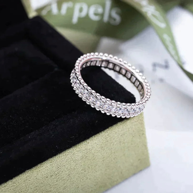 [Olivia Jewelry]PERLEE DIAMOND SILVER RING