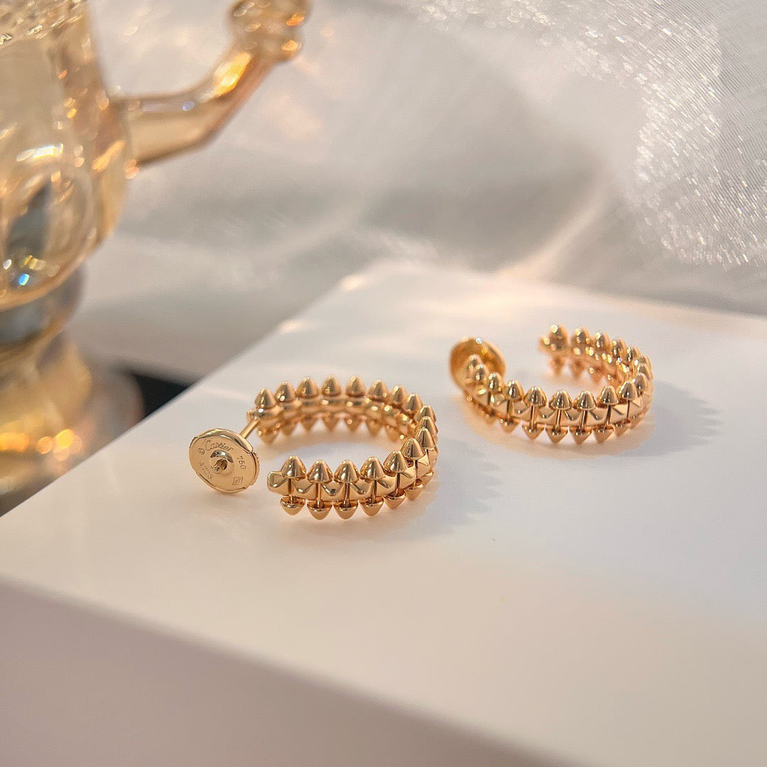 [Olivia Jewelry]CLASH SMALL HOOP EARRINGS