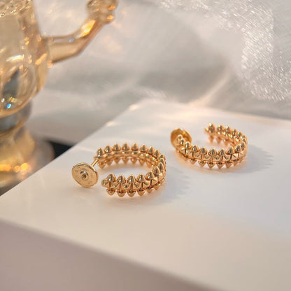 [Olivia Jewelry]CLASH SMALL HOOP EARRINGS