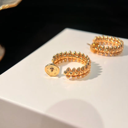 [Olivia Jewelry]CLASH SMALL HOOP EARRINGS
