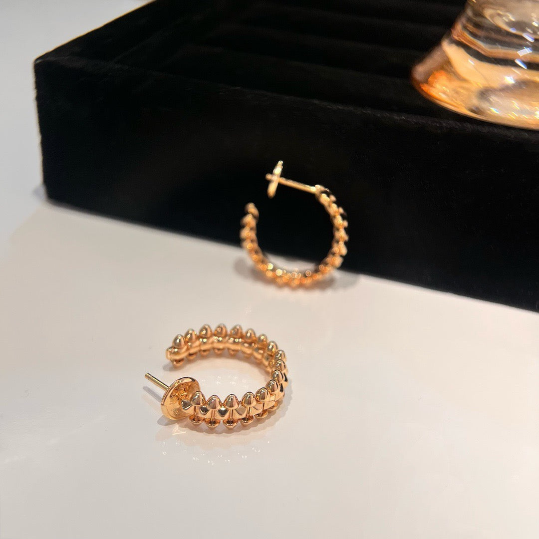 [Olivia Jewelry]CLASH SMALL HOOP EARRINGS