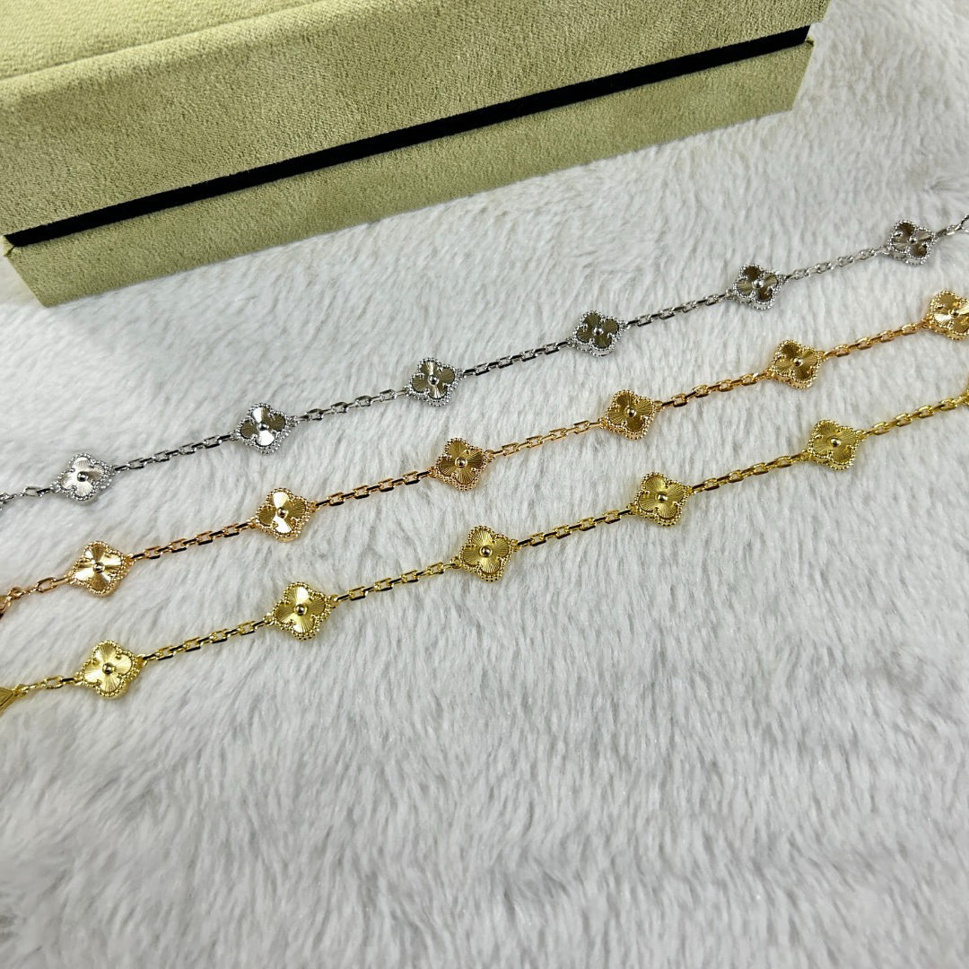 [Olivia JW]CLOVER 6 MOTIF DIAMOND BRACELET