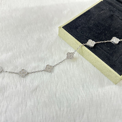 [Olivia JW]CLOVER 6 MOTIF DIAMOND BRACELET