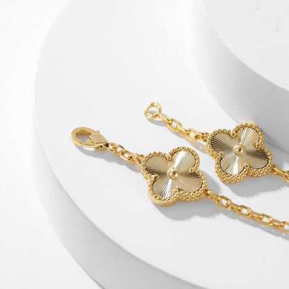[Olivia Jewelry]CLOVER 10 MOTIFS LASER NECKLACE
