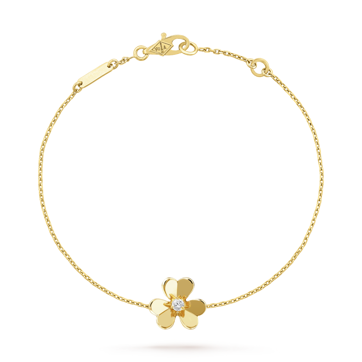 [Olivia Jewelry]FRIVOLE GOLD FLOWER PINK MALACHITE BRACELET