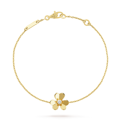 [Olivia Jewelry]FRIVOLE GOLD FLOWER PINK MALACHITE BRACELET