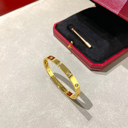 [Olivia Jewelry]LOVE BRACELET 6.1MM 10 DIAMONDS