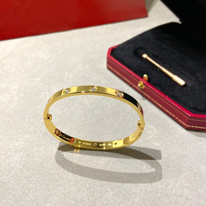 [Olivia Jewelry]LOVE BRACELET 6.1MM 10 DIAMONDS