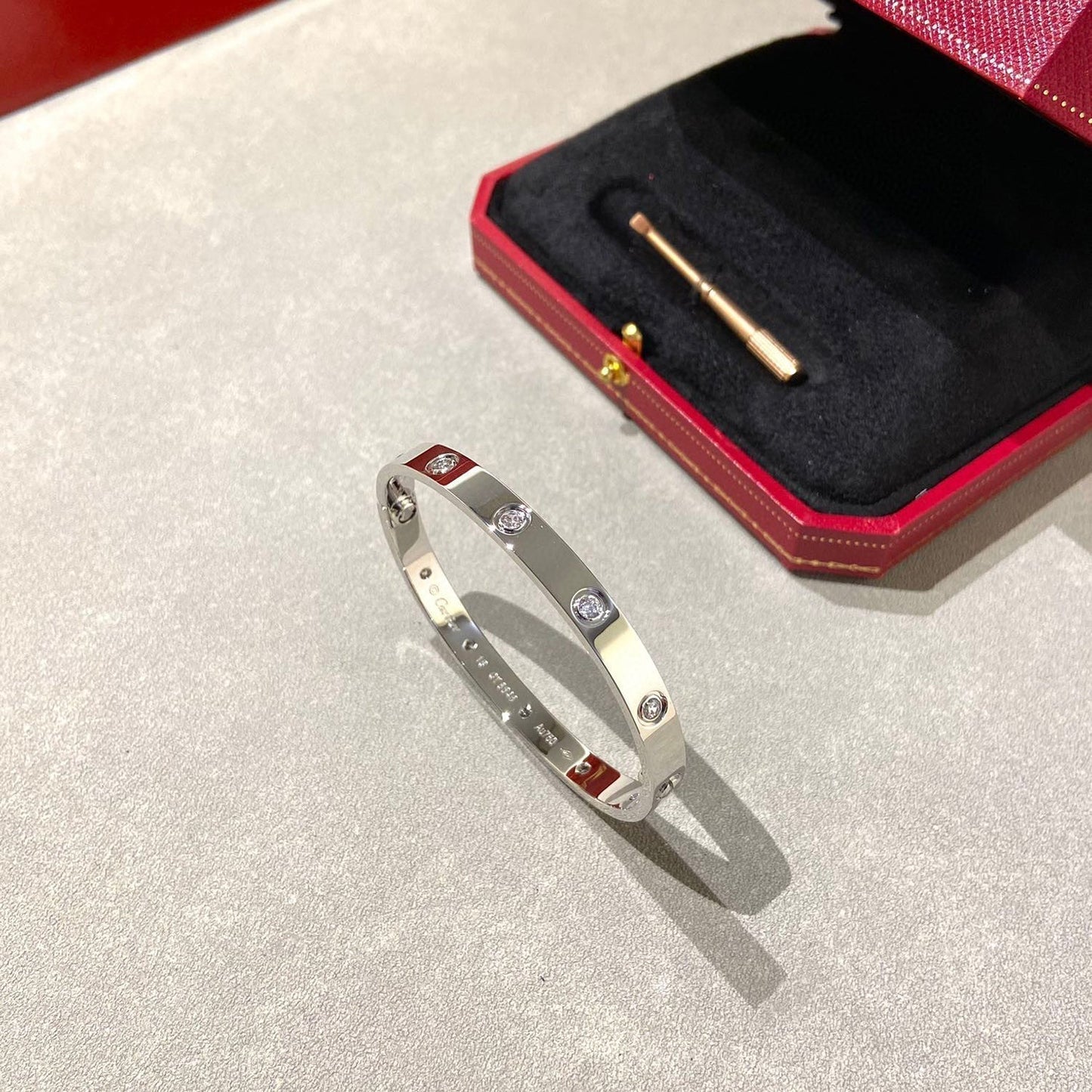 [Olivia Jewelry]LOVE BRACELET 6.1MM 10 DIAMONDS