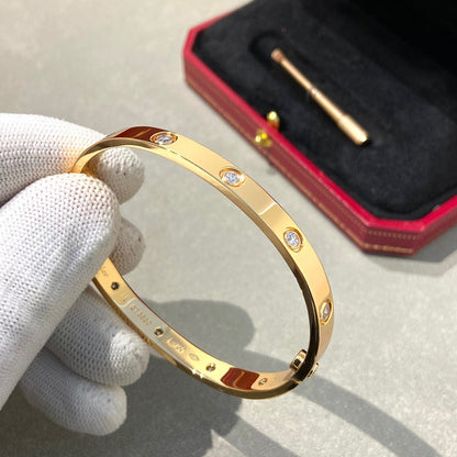 [Olivia Jewelry]LOVE BRACELET 6.1MM 10 DIAMONDS
