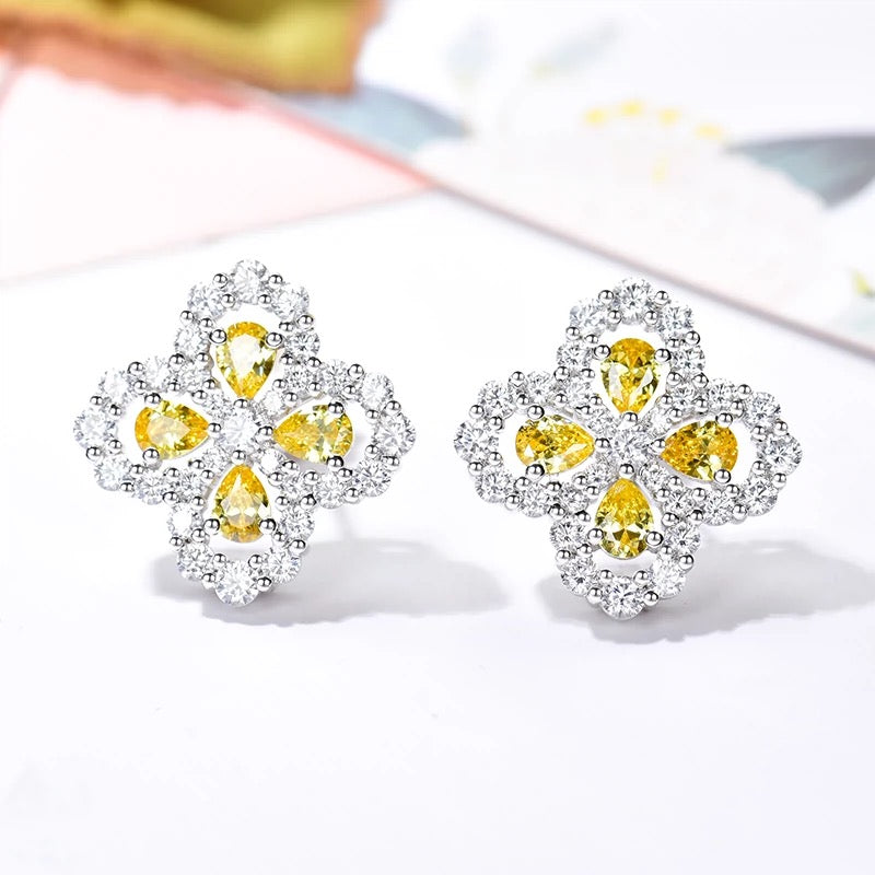 [Elitejewels]ループイヤリング フルモチーフ ダイヤモンド 16MM