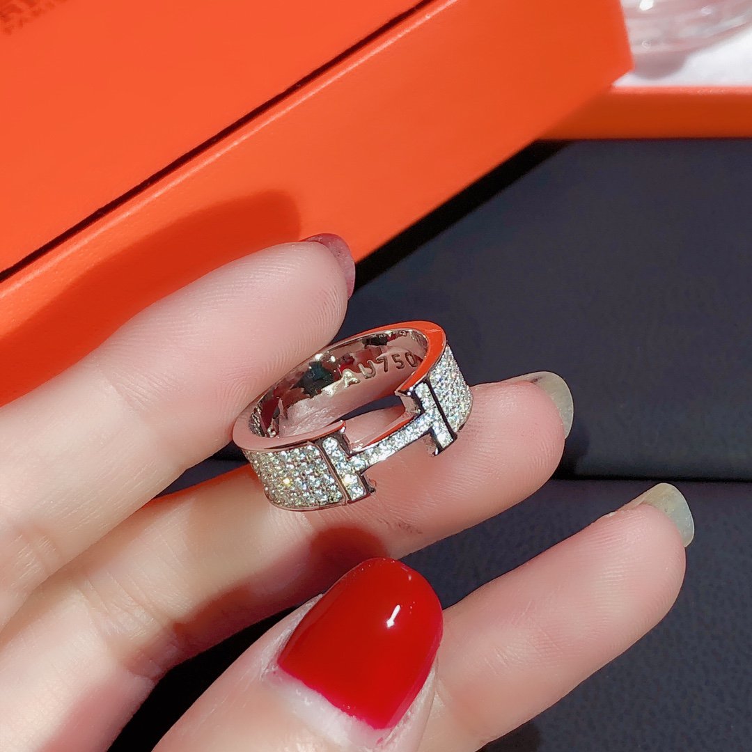 [Olivia Jewelry]H RING FULL DIAMOND