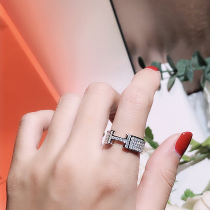 [Olivia Jewelry]H RING FULL DIAMOND
