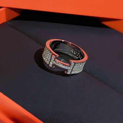 [Olivia Jewelry]H RING FULL DIAMOND