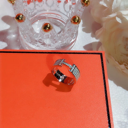 [Olivia Jewelry]H RING FULL DIAMOND
