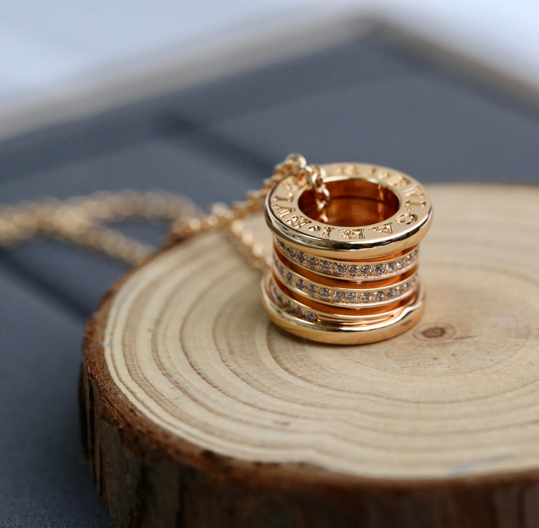 [OLIVIA]ZERO 1 PINK GOLD DIAMOND NECKLACE