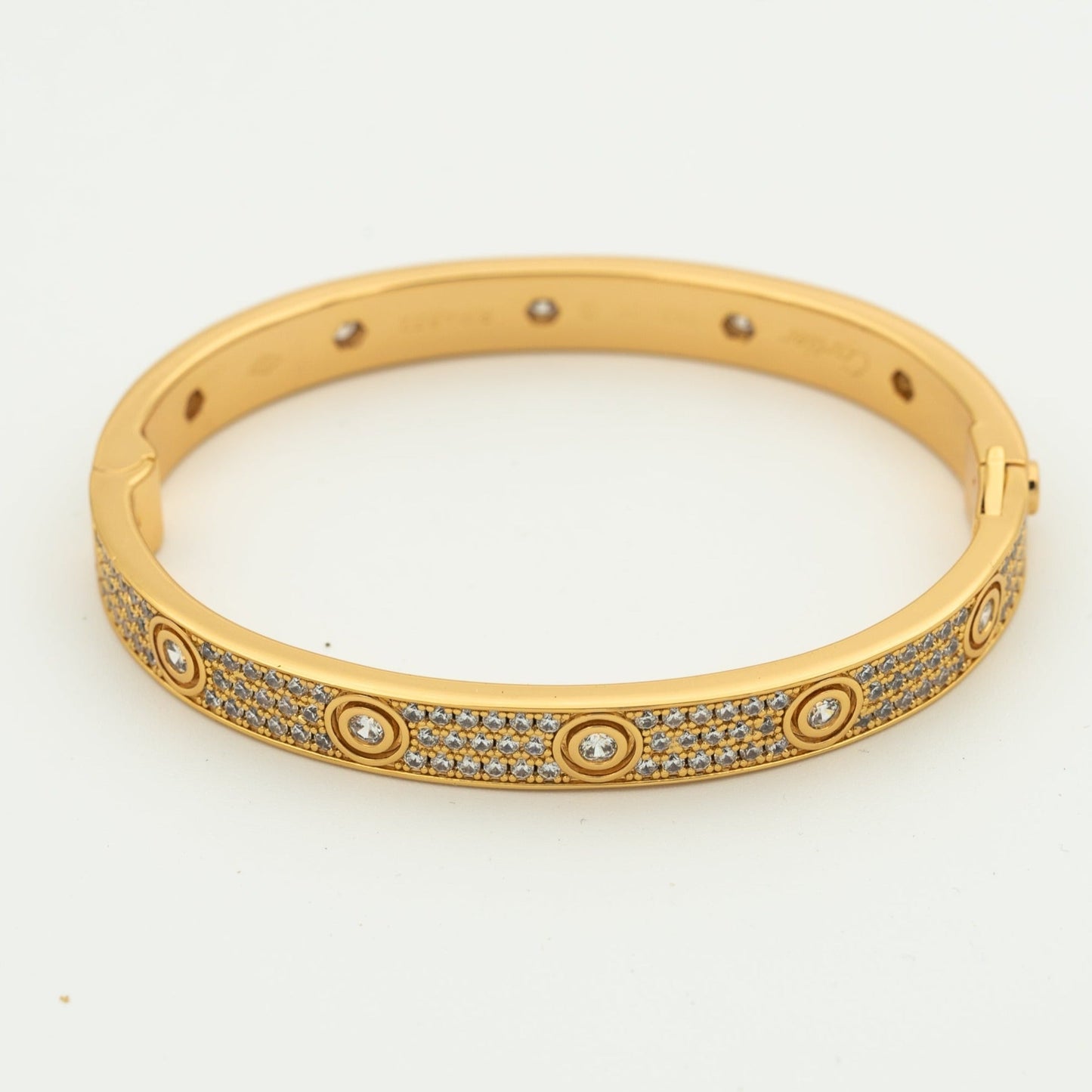 [Olivia Jewelry]LOVE BRACELET 6.1MM DIAMOND-PAVED 10 BIG DIAMONDS