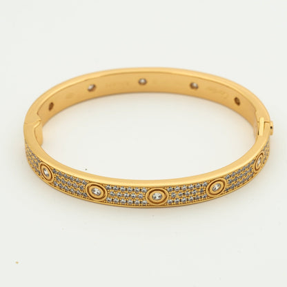 [Olivia Jewelry]LOVE BRACELET 6.1MM DIAMOND-PAVED 10 BIG DIAMONDS