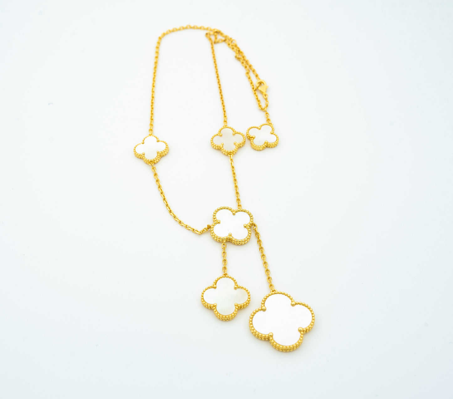 [Olivia Jewelry]CLOVER MOTHER OF PEARL NECKLACE 6 MOTIF