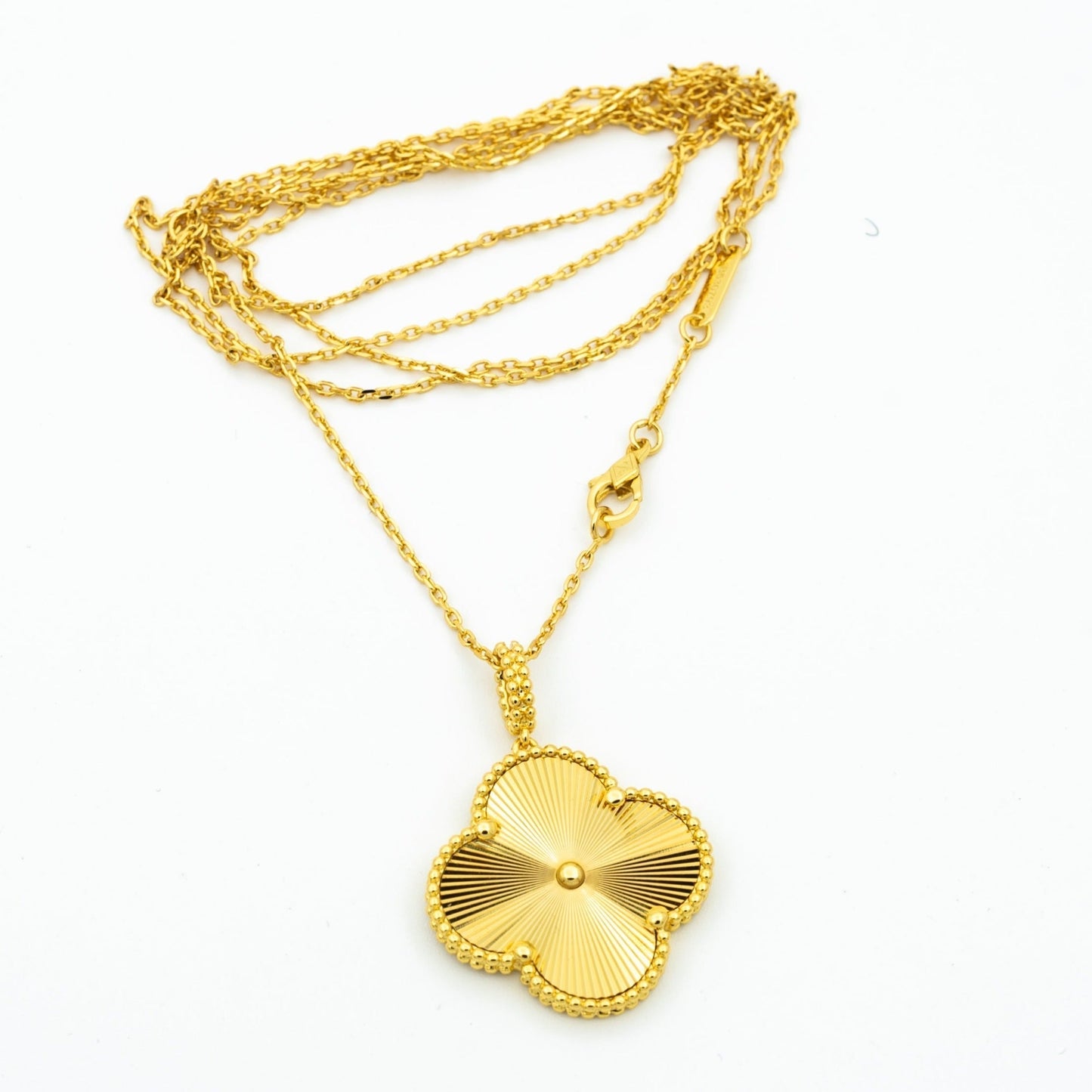 [Olivia Jewelry]CLOVER 25MM PEDANT NECKLACE GOLD