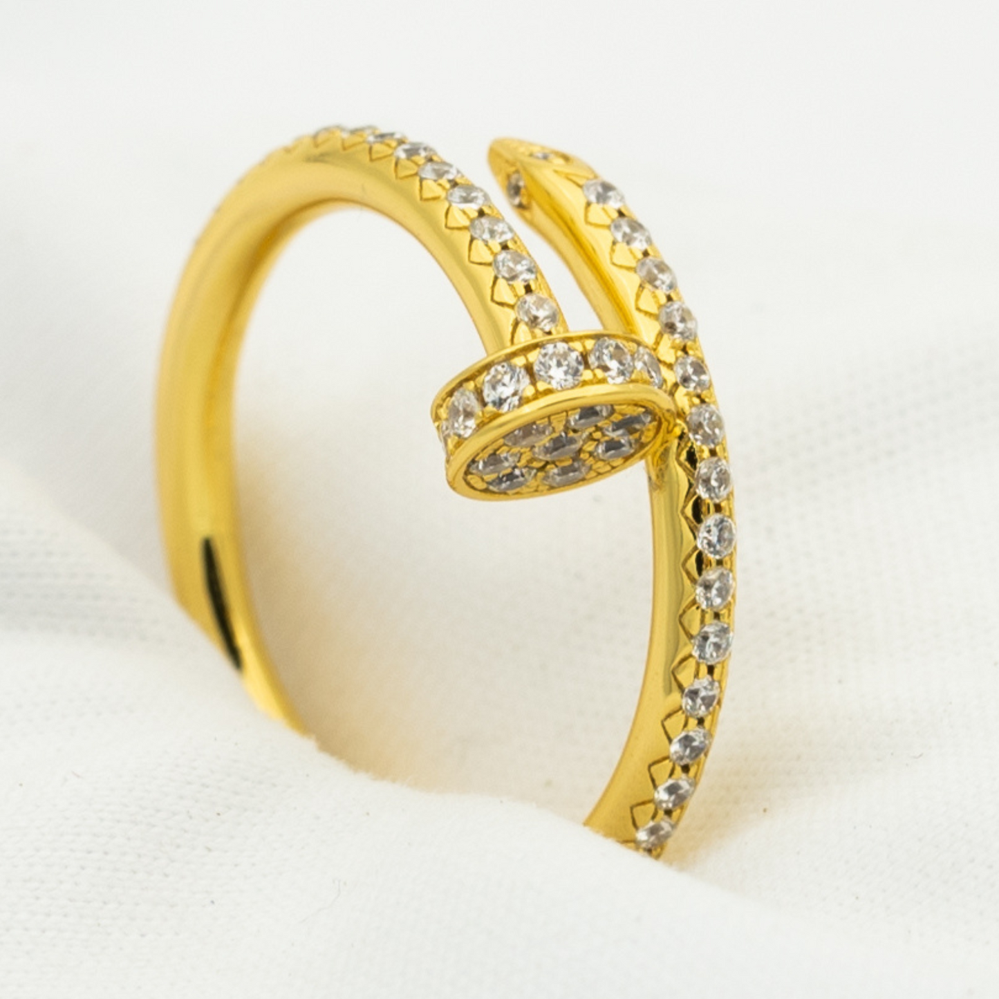 [Olivia Jewelry]JUSTE RING 1.8MM GOLD DIAMONDS
