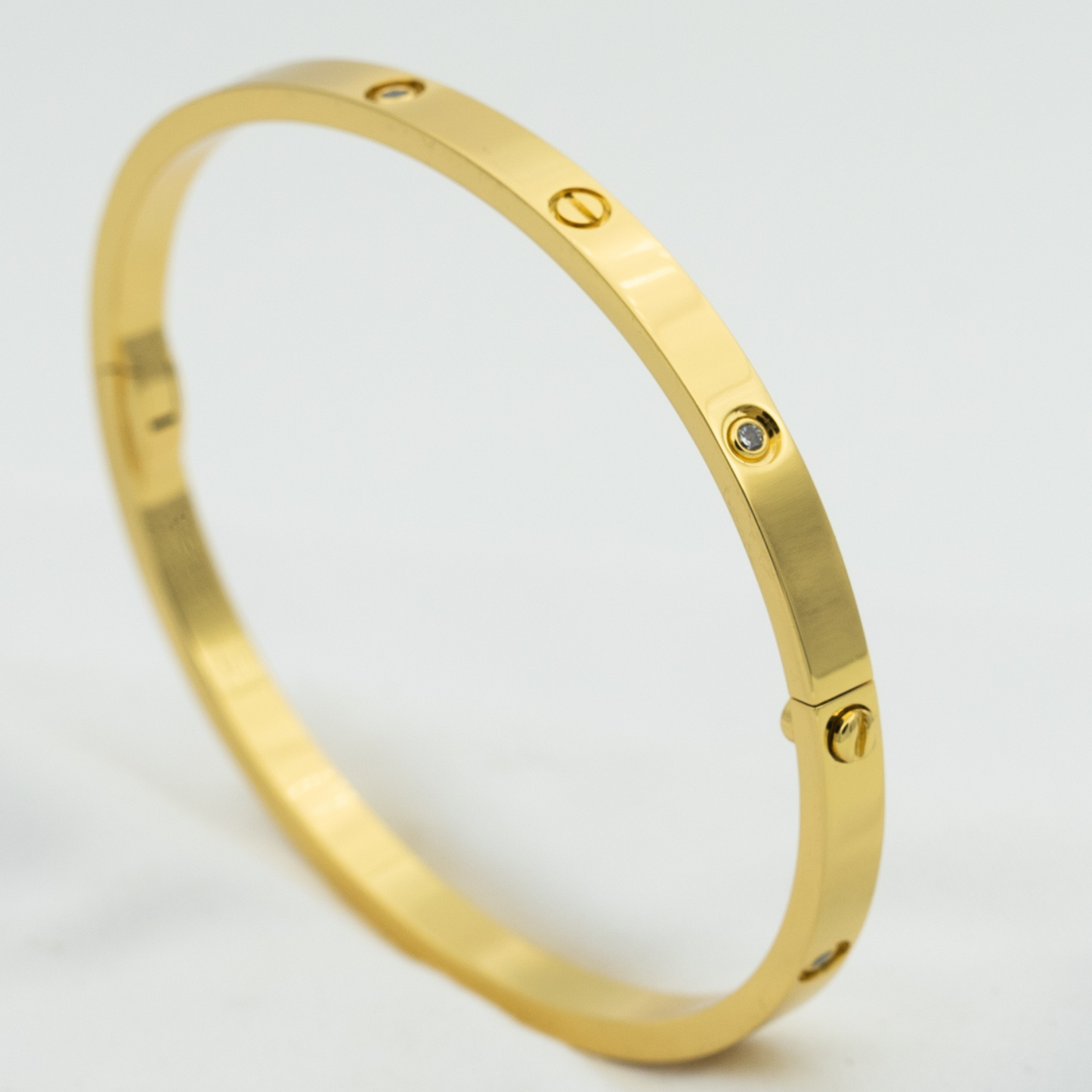 [Olivia Jewelry]LOVE BRACELET 3.65MM 6 DIAMONDS