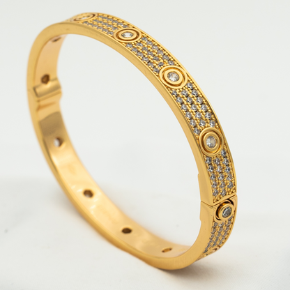 [Olivia Jewelry]LOVE BRACELET 6.1MM DIAMOND-PAVED 10 BIG DIAMONDS