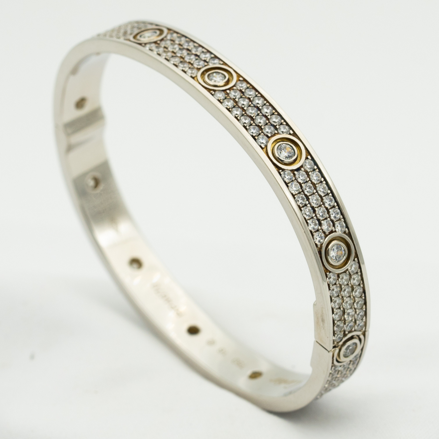 [Olivia Jewelry]LOVE BRACELET 6.1MM DIAMOND-PAVED 10 BIG DIAMONDS