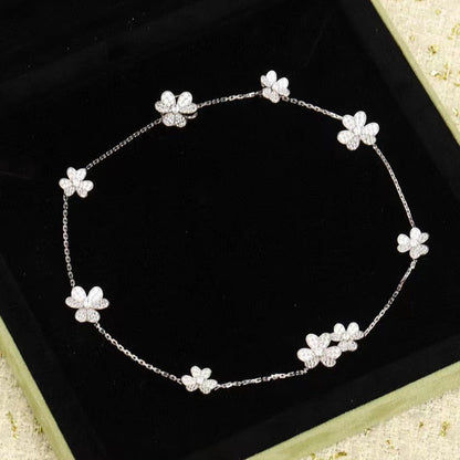 [Olivia Jewelry]FRIVOLE SILVER 9 FLOWERS NECKLACE