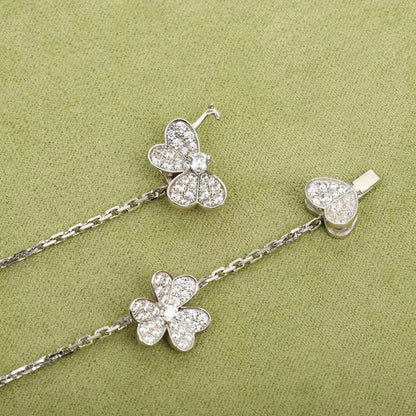 [Olivia Jewelry]FRIVOLE SILVER 9 FLOWERS NECKLACE