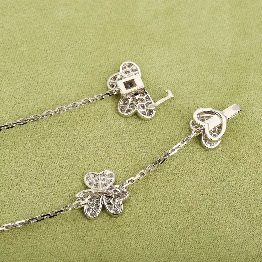 [Olivia Jewelry]FRIVOLE SILVER 9 FLOWERS NECKLACE