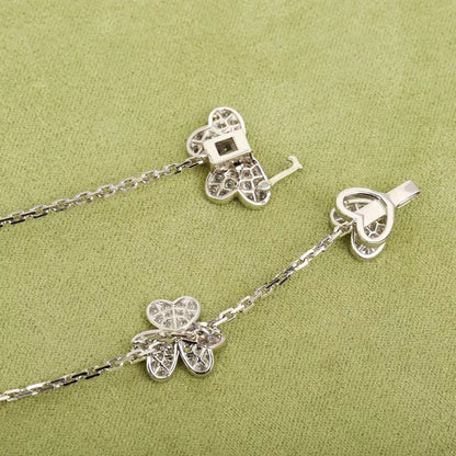 [Olivia Jewelry]FRIVOLE SILVER 9 FLOWERS NECKLACE