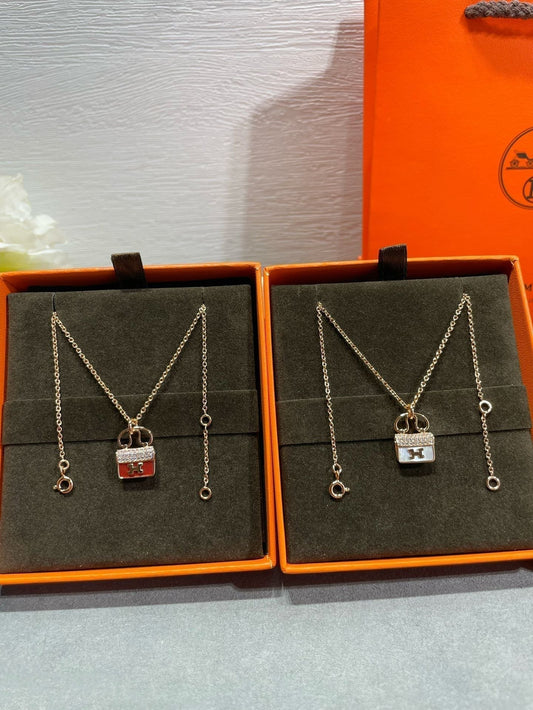[Olivia Jewelry]H CIRCE MOISSANITE PENDANT NECKLACE GOLD