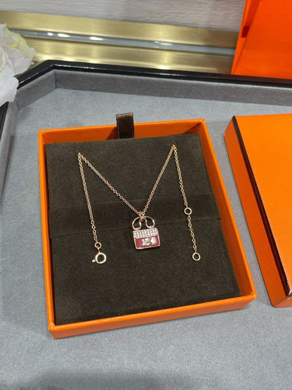 [Olivia Jewelry]H CIRCE MOISSANITE PENDANT NECKLACE GOLD