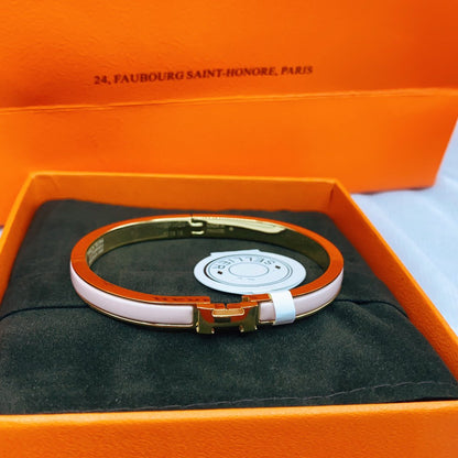 [Olivia Jewelry]CLASSIC HM CLIC  PINK 8MM ENAMEL BRACELET