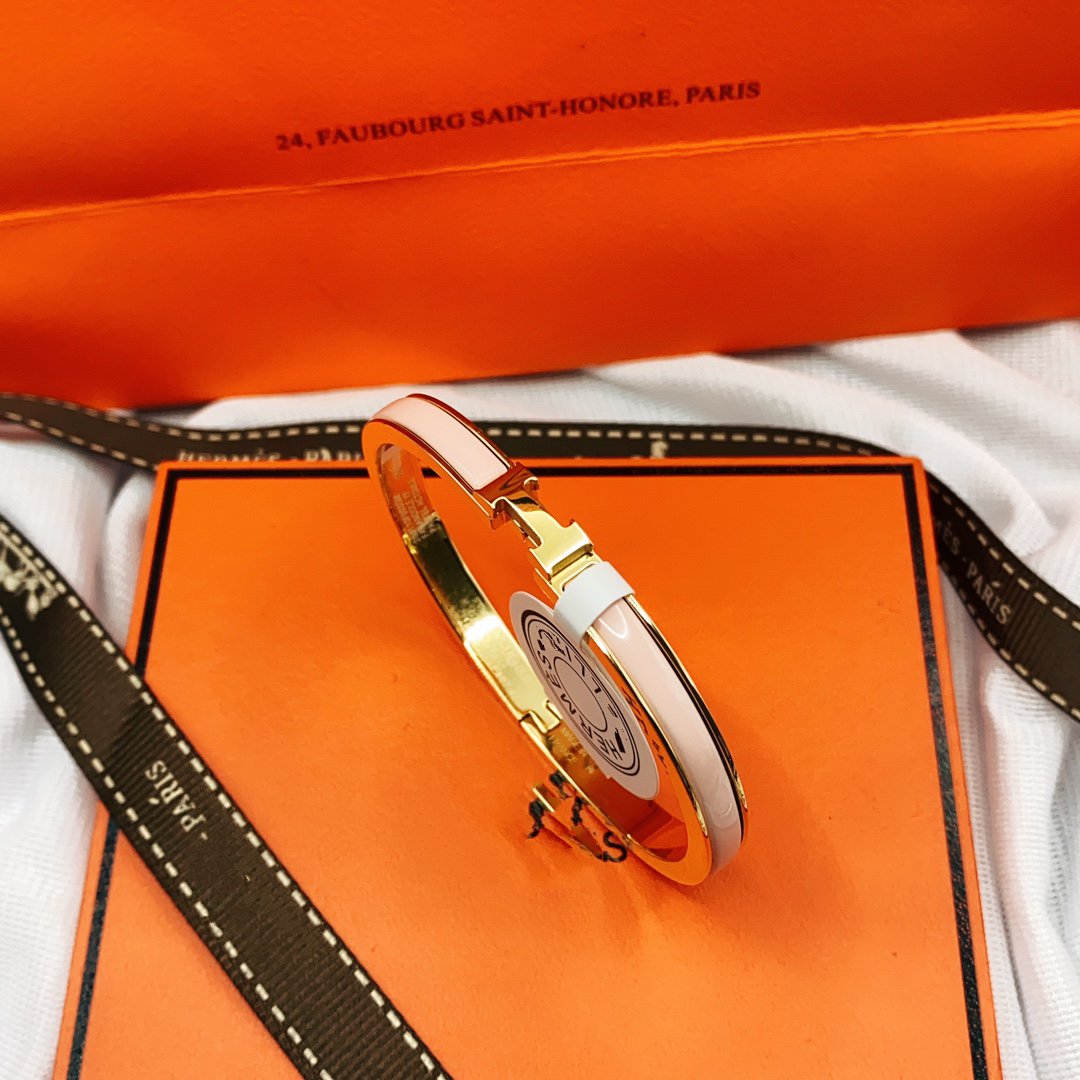 [Olivia Jewelry]CLASSIC HM CLIC  PINK 8MM ENAMEL BRACELET