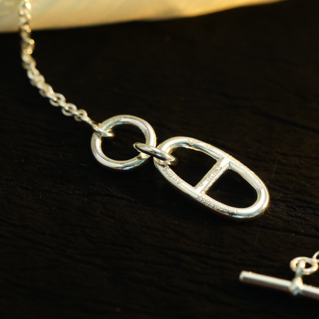 [Elitejewels]HALSKETTE MIT ANHÄNGER HM CHAINE D'ANCRE, STERLINGSILBER 