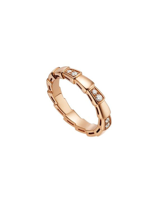 [OLIVIA]SERPENTI RING PINK GOLD  3MM