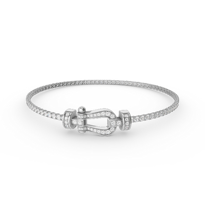 [Olivia Jewelry]FORCE  HORSESHOE  DIAMOND TENNIS BRACELET