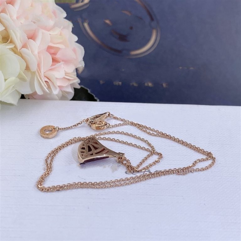 [OLIVIA]DREAM NECKLACE CARNELIAN 1 DIAMOND