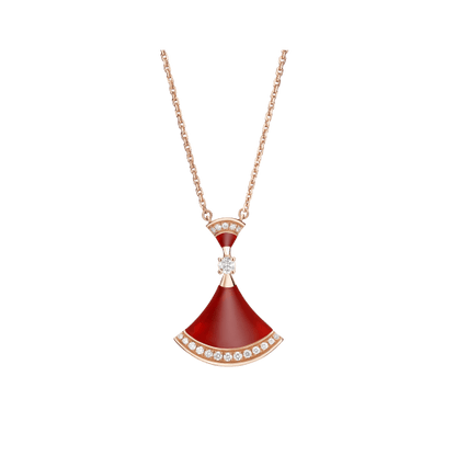 [OLIVIA]DREAM NECKLACE CARNELIAN DIAMOND