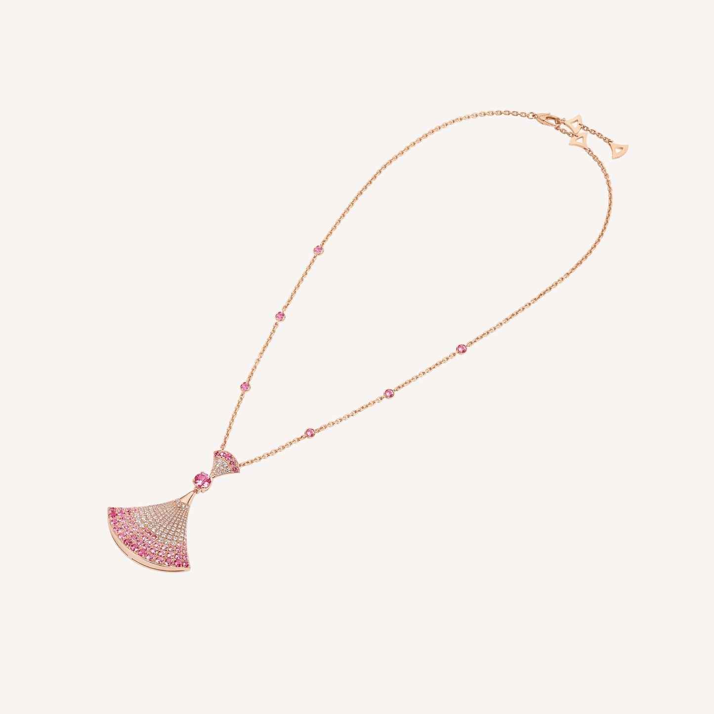 [OLIVIA]DREAM NECKLACK DIAMOND PINK GOLD