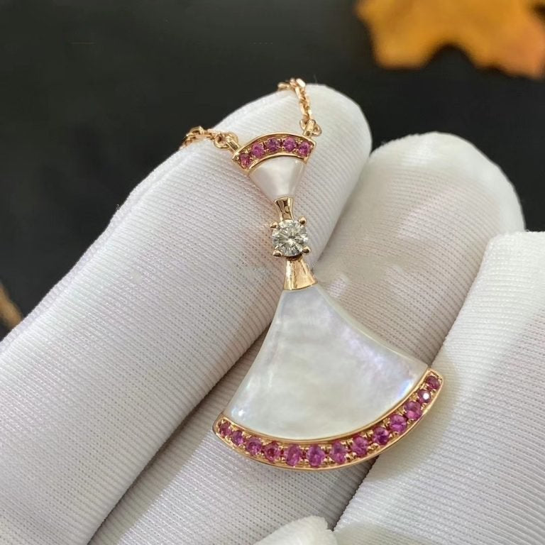 [OLIVIA]DREAM NECKLACE MOP PINK DIAMOND