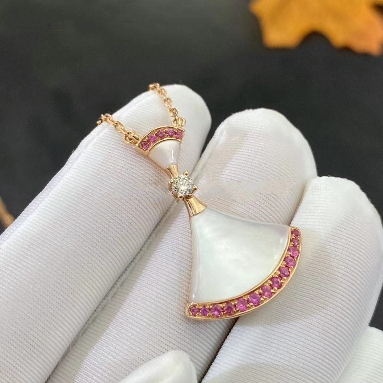 [OLIVIA]DREAM NECKLACE MOP PINK DIAMOND