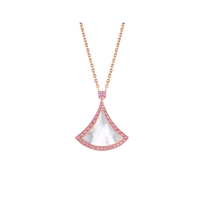 [OLIVIA]DREAM NECKLACE MOP DIAMOND PINK