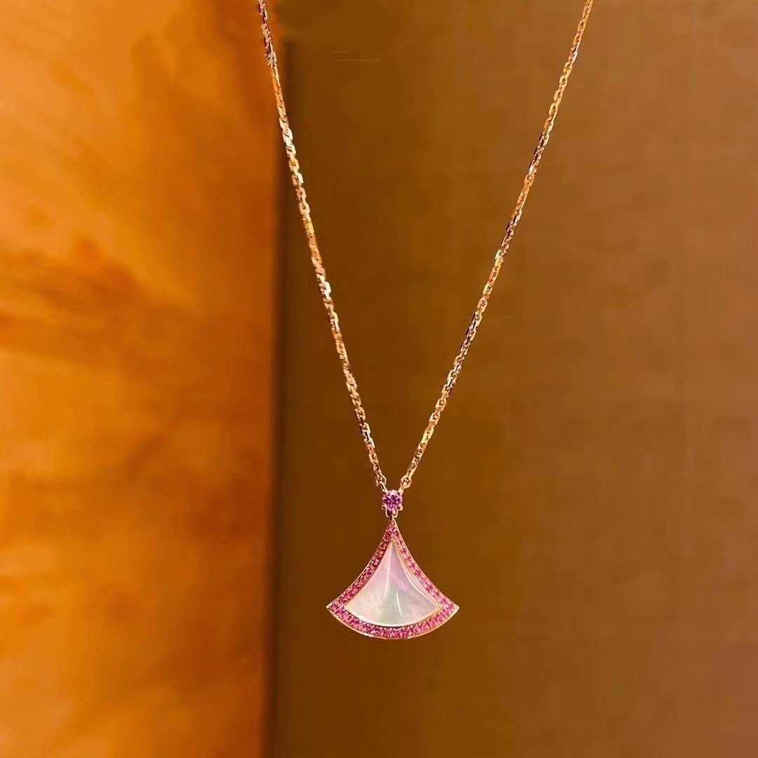 [OLIVIA]DREAM NECKLACE MOP DIAMOND PINK