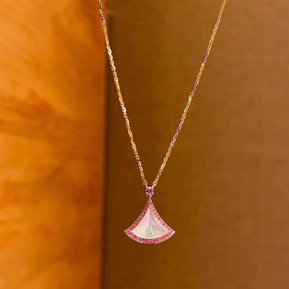 [OLIVIA]DREAM NECKLACE MOP DIAMOND PINK