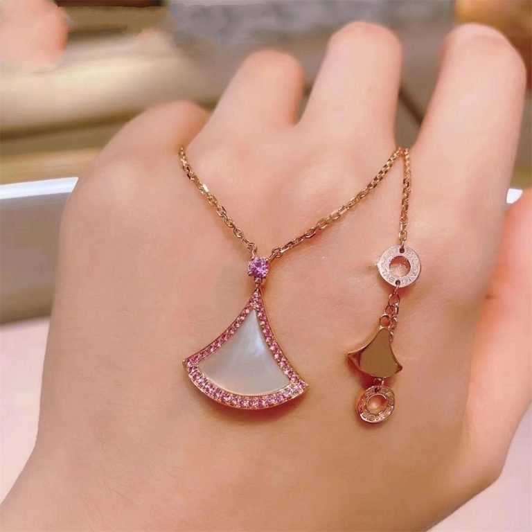 [OLIVIA]DREAM NECKLACE MOP DIAMOND PINK