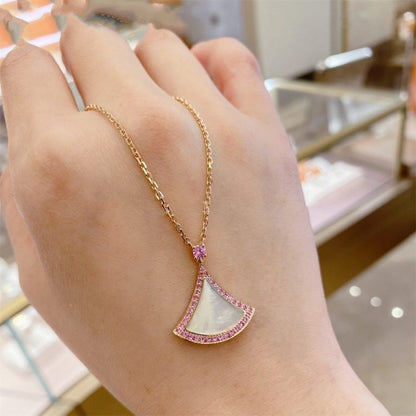 [OLIVIA]DREAM NECKLACE MOP DIAMOND PINK
